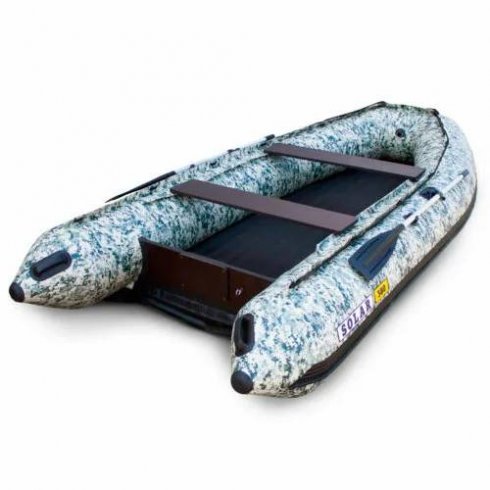 Лодка надувная моторная Solar-380 К (Оптима) пиксель