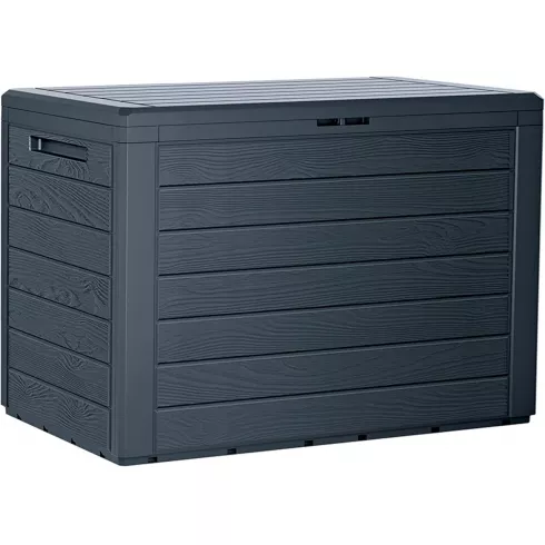 Сундук Prosperplast Woodebox 190л антранцитовый