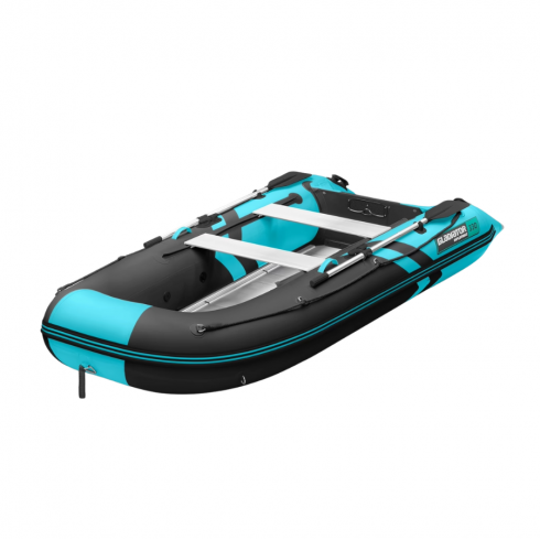 Надувная лодка Gladiator B330AL черно-бирюзовый