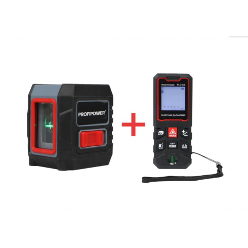 Лазерный нивелир Profipower NL-02G + дальномер лазерный PLD-80