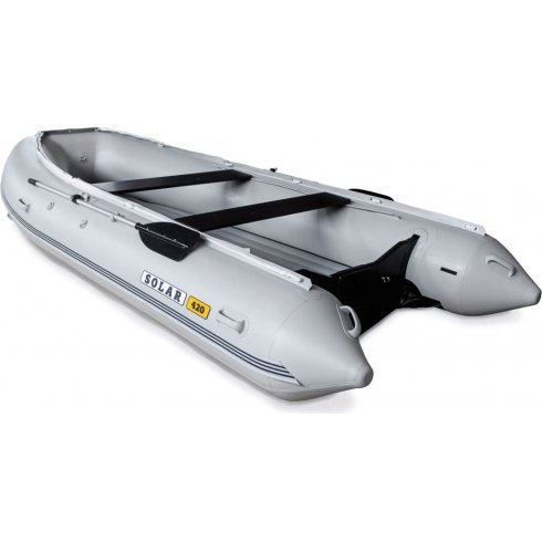 Лодка надувная моторная Solar-420 K Optima серый