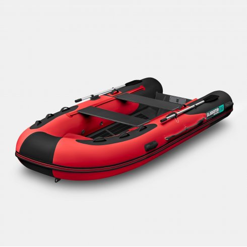 Надувная лодка Gladiator RIB 380AL красно-черный