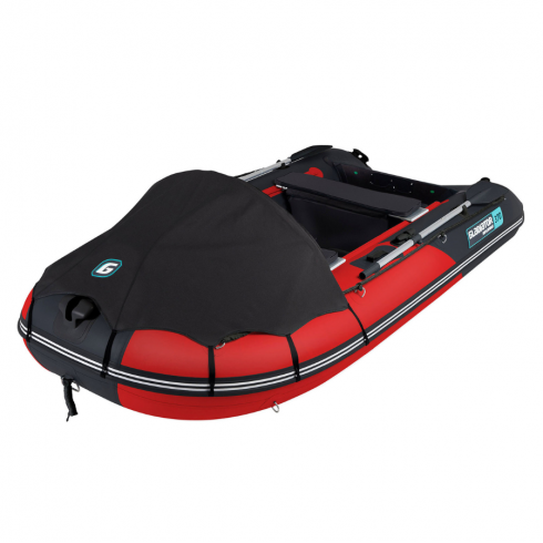 Надувная лодка Gladiator D370AL красно-черный