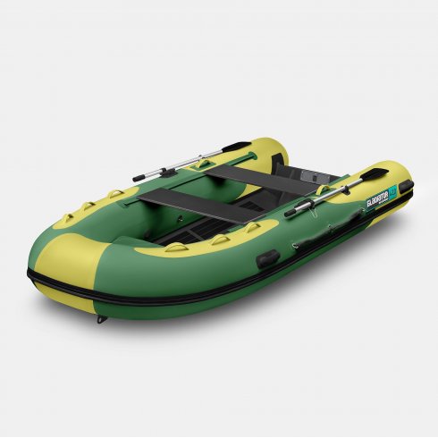 Надувная лодка Gladiator RIB 420AL зелено-оливковый