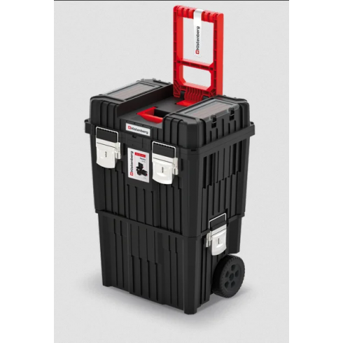 Набор ящиков для инструментов Kistenberg HEAVY KHVWM метал (черный/красный)