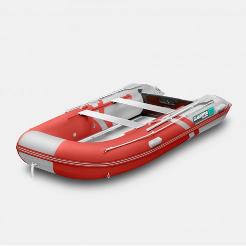 Надувная лодка Gladiator B370AL красно-белый