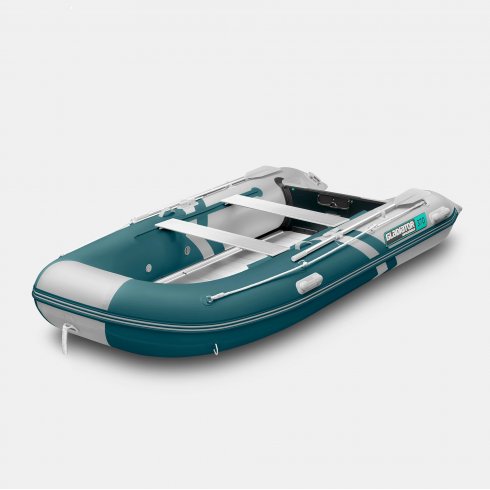 Надувная лодка Gladiator B370AL морской зеленый-белый