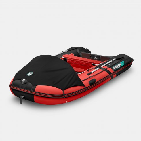 Надувная лодка Gladiator C370AL красно-черный