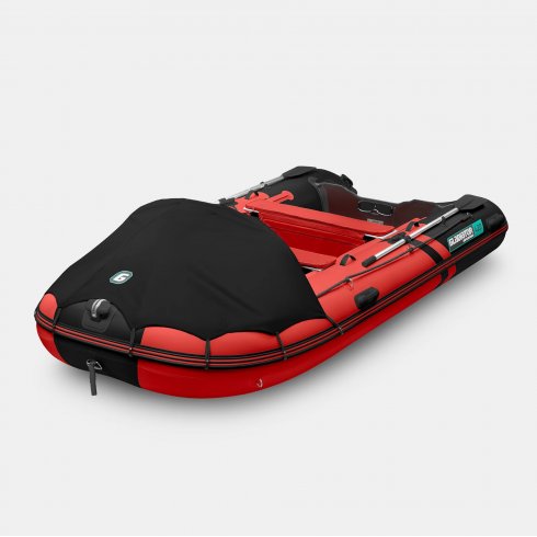 Надувная лодка Gladiator C420AL красно-черный