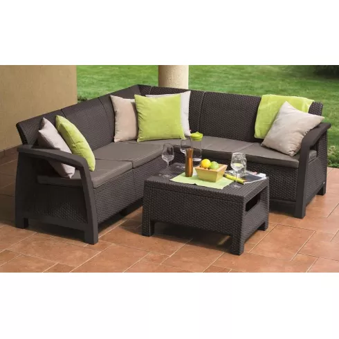 Набор садовой мебели Springhouse Corfu Relax коричневый