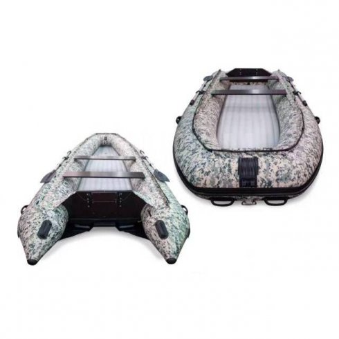 Лодка надувная моторная Solar-520 Super Jet tunnel пиксель