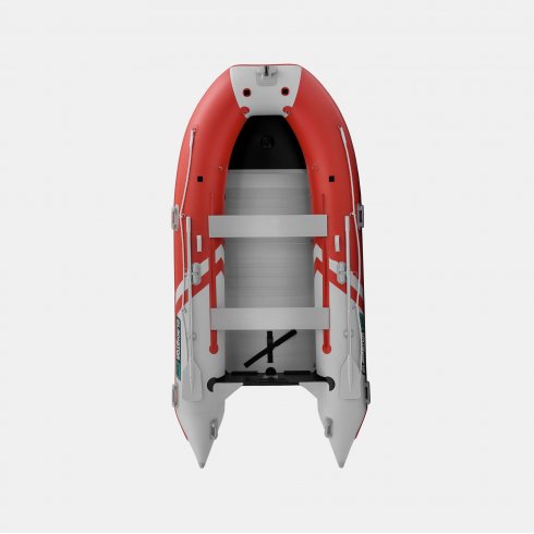 Надувная лодка Gladiator C370AL красно-белый