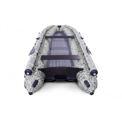 Лодка надувная моторная Solar-470 Super Jet Tunnel с фальшбортом пиксель
