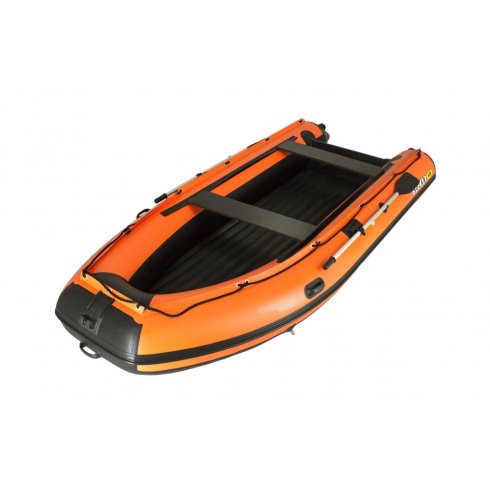 Лодка надувная моторная Solar-420 Strela Jet tunnel оранжевый