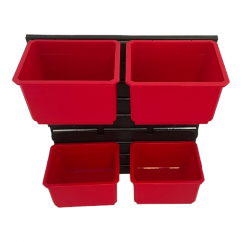 Органайзер настенный Qbrick System Nr 1 FX (5 элементов) (красный)