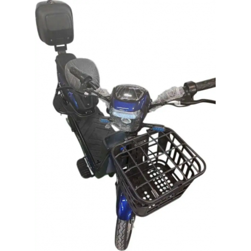 Электровелосипед Nova EC-03 синий (без цепи)