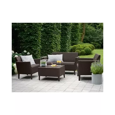Набор уличной мебели Keter Salemo 2-sofa set коричневый
