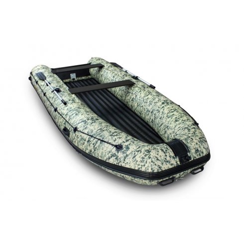 Лодка надувная моторная Solar-470 Strela Jet tunnel пиксель