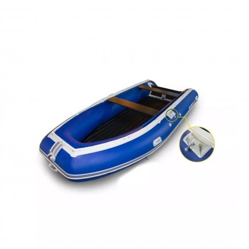 Лодка надувная моторная Solar-420 Strela Jet tunnel синий