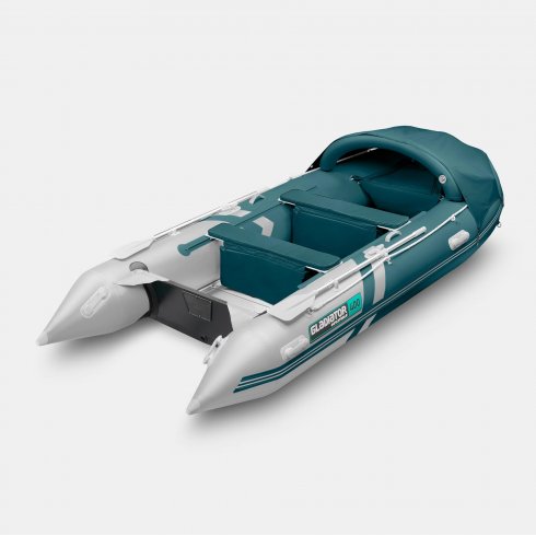 Надувная лодка Gladiator C400AL морской зеленый-белый