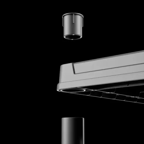 Стеллаж QBrick System Qbrick Regular Shelving System 60/30x4 L Low (REGQRS60304LCZAPG0)