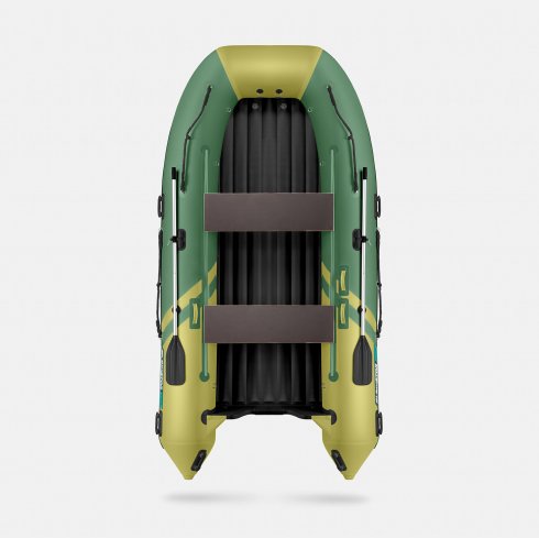Надувная лодка Gladiator E450S зелено-оливковый