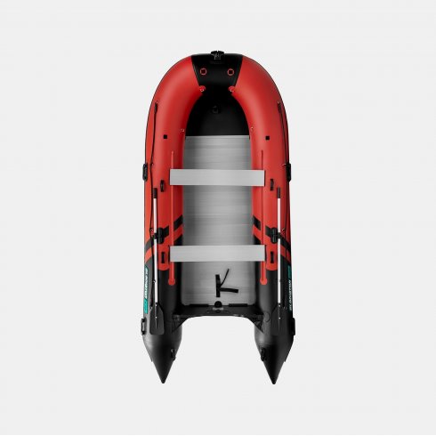 Надувная лодка Gladiator C420AL красно-черный