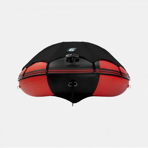 Надувная лодка Gladiator C420AL красно-черный