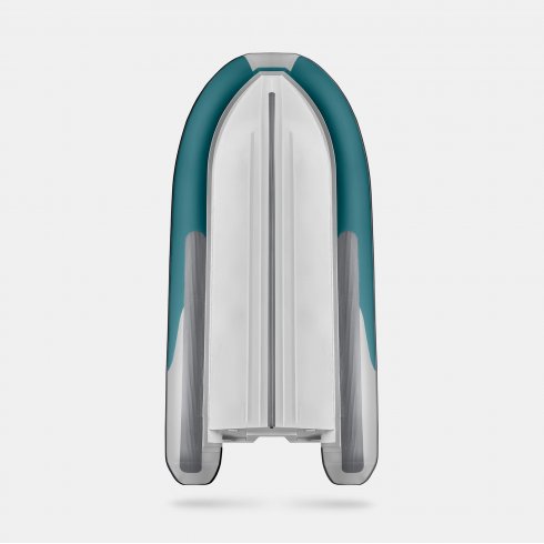 Надувная лодка Gladiator RIB420AL морской зеленый-белый