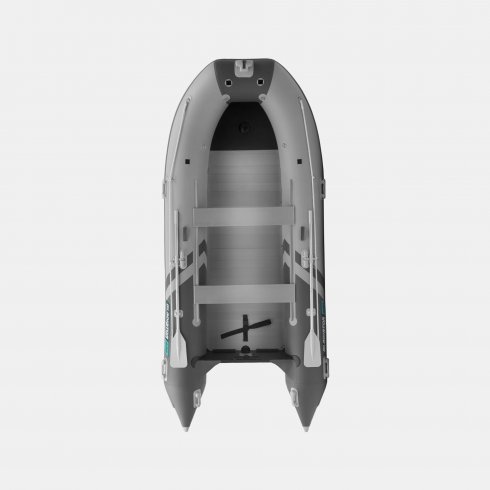 Надувная лодка Gladiator C400AL светло-темносерый