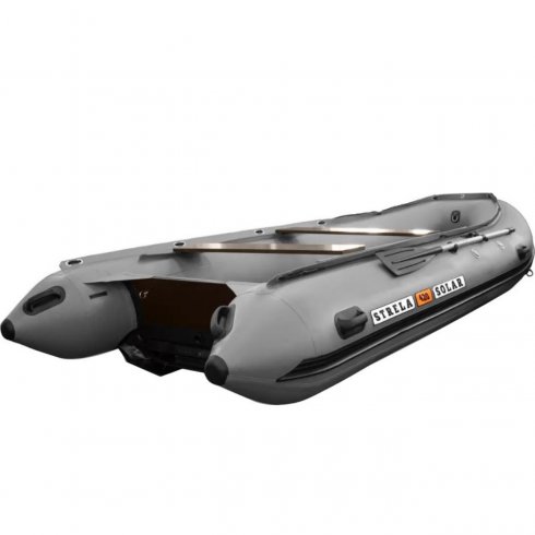 Лодка надувная моторная Solar-420 Strela Jet tunnel серый