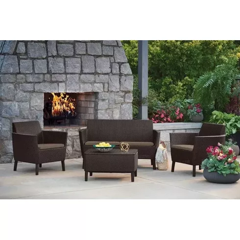 Диван двухместный Keter Salemo 2 коричневый