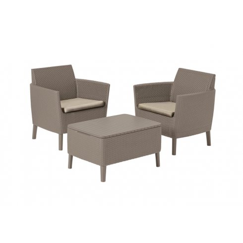 Набор уличной мебели Keter Salemo Balcony set капучино