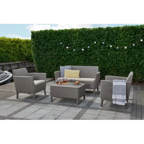 Набор садовой мебели Keter Salemo 3 seater set капучино