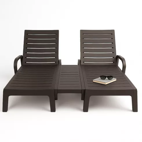 Шезлонг Springhouse Woodline 2 SL03BR (коричневый)