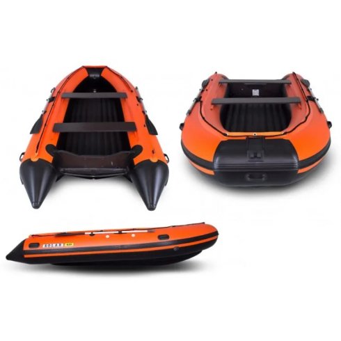 Лодка надувная моторная Solar-420 К оранжевый