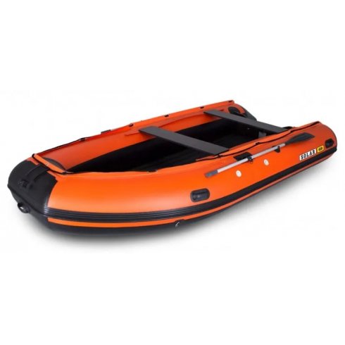 Лодка надувная моторная Solar-420 К оранжевый