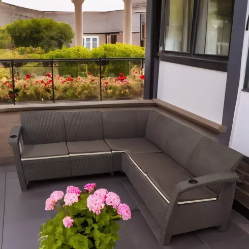 Набор садовой мебели Springhouse Corfu Relax коричневый