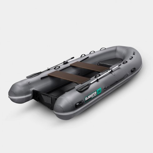 Надувная лодка Gladiator RIB 380AL темно-серый