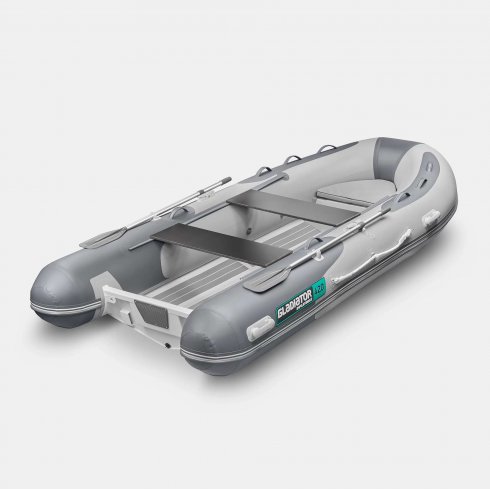 Надувная лодка Gladiator RIB 420AL светло-темносерый