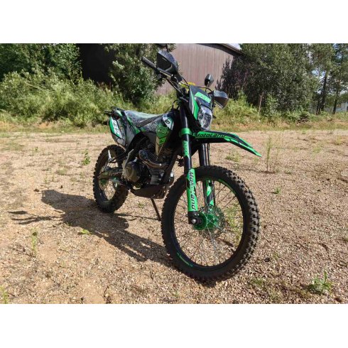Мотоцикл Motoland XT300 HS 175FMM с ЭПТС (зелёный)
