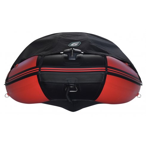 Надувная лодка Gladiator D470AL красно-черный