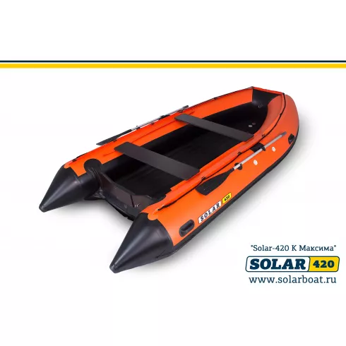 Лодка надувная моторная Solar-420 K (Maxima) оранжевый