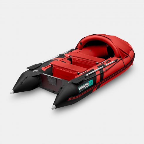 Надувная лодка Gladiator C330AL красно-черный