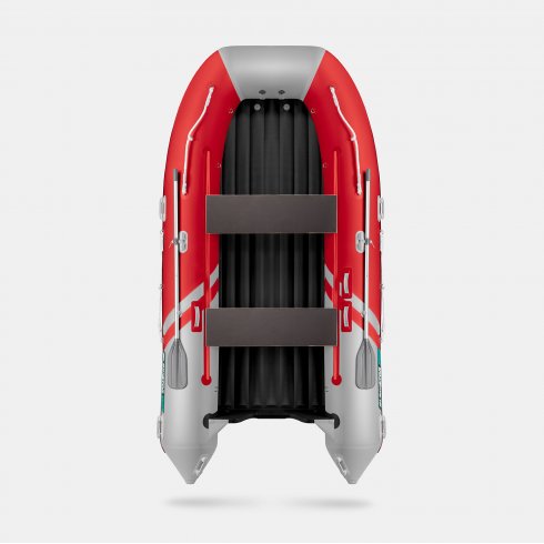 Надувная лодка Gladiator E450S красно-белый