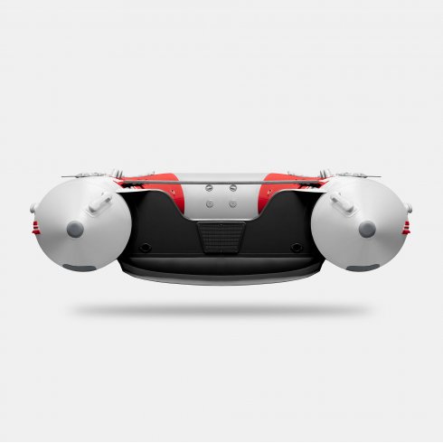 Надувная лодка Gladiator E450S красно-белый