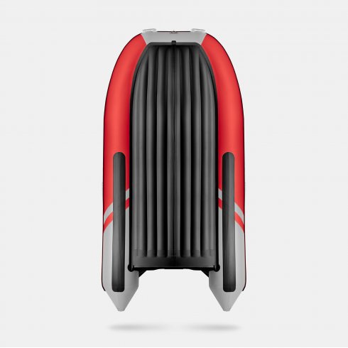 Надувная лодка Gladiator E450S красно-белый