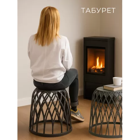 Набор корзин пластиковых Prosperplast Set of 3 Uniqubo- anthracite