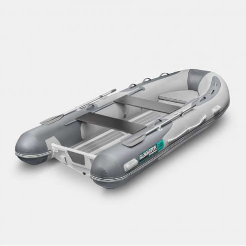 Надувная лодка Gladiator RIB 380AL светло-темносерый