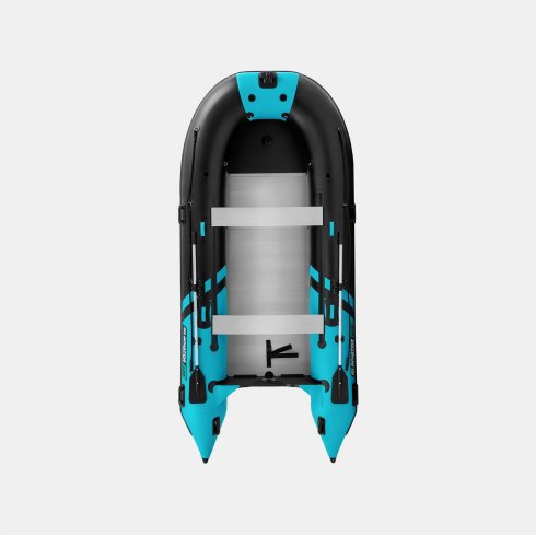 Надувная лодка Gladiator C420AL черно-бирюзовый